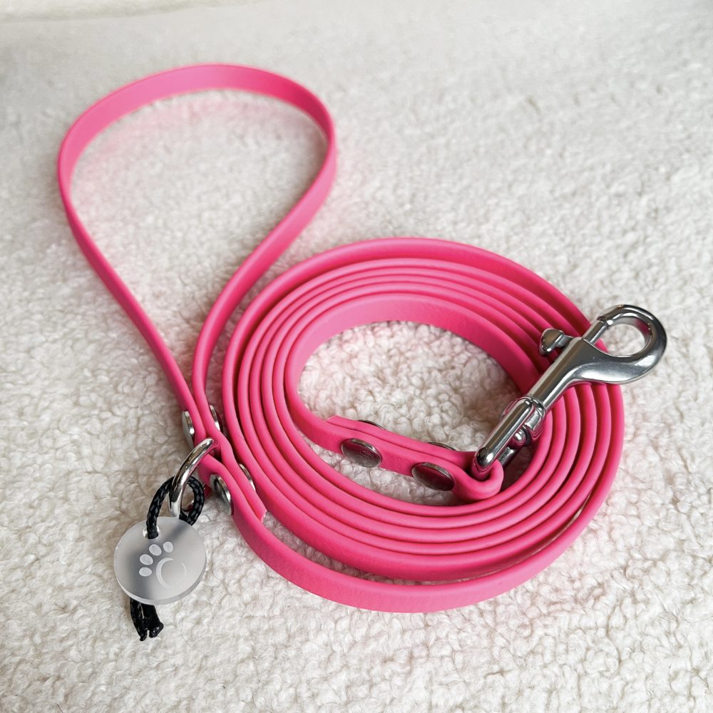 My Furbaby - BioThane Leiebånd 9mm Rosa 2.55m