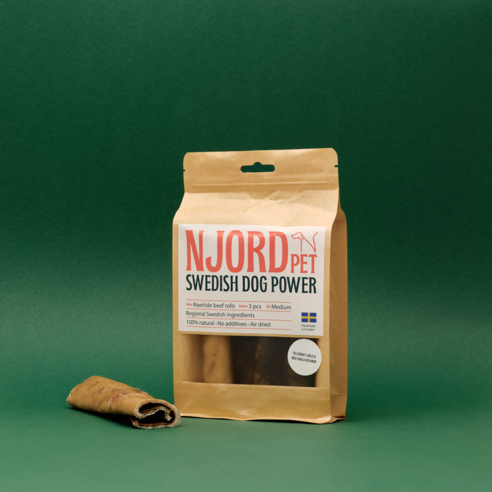 Njord Pet - Storfe rull Medium 3-Pakning