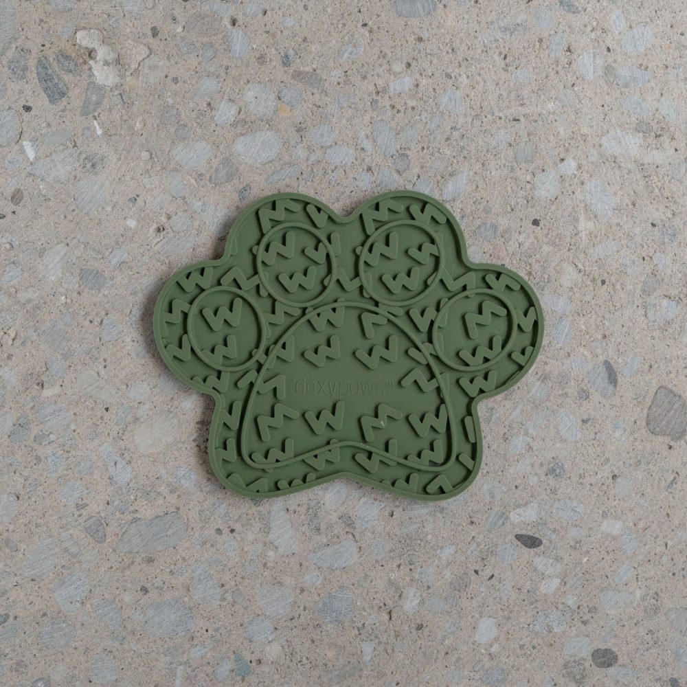 Dexypaws - Slikkematte Army Green Pote