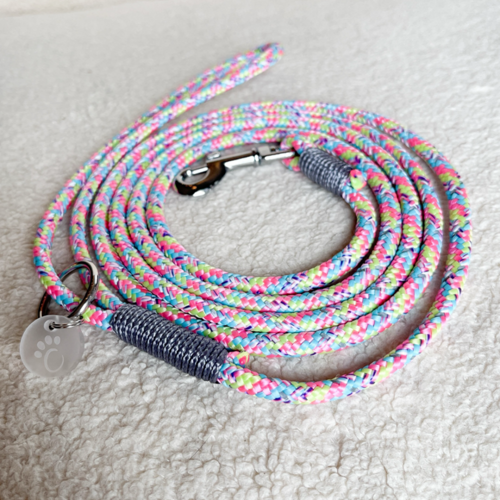 My Furbaby - Leiebånd - Bubblegum med refleks 6mm