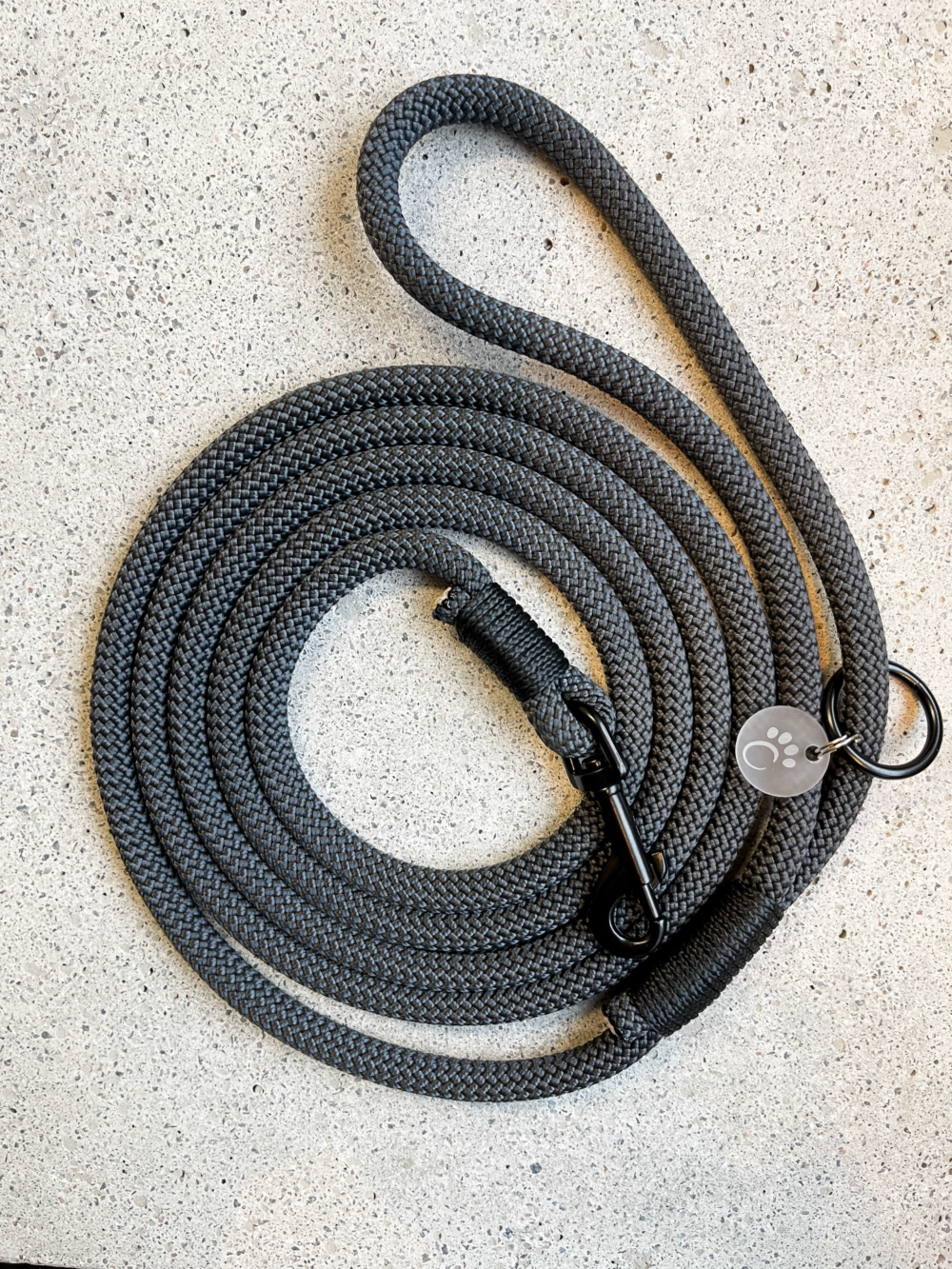 My Furbaby - Leiebånd Anthracite 8mm